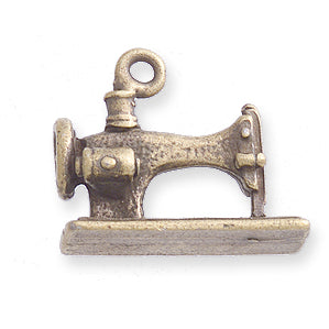 PW217-G: Charm Sewing Machine Ant Brass 16x19mm-1PC