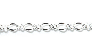 14CX1812: Chain Figaro 2.3mm Silver 1FT