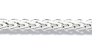 10CX9812: Chain Wheat 3mm Silver 1FT