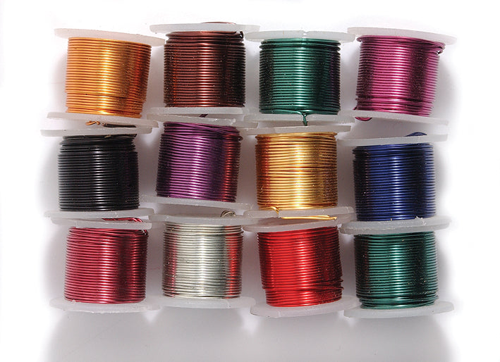 24CW525: Artistic Wire 24 Gauge 12 5 Yards Bobbins Assorted