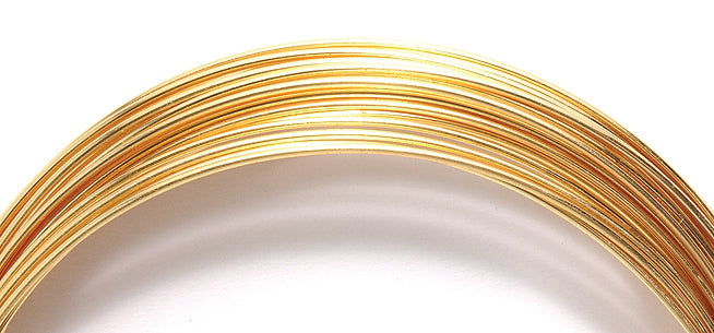 20CW855-G: German Style Wire 20 Gauge Gold Plate 6 Meter - Package