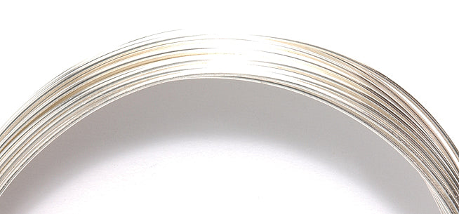 20CW812-GH: German Style Wire 1/2 Round 20 Gauge Silver 3 Meter - Package