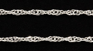 27CX0812: Chain Spiral LNK Silver 1.5mm 1FT