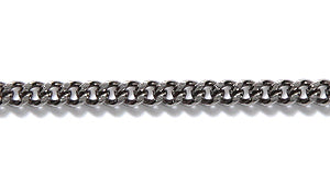 13CX1809: Chain Flat 2.2mm Curb GNMTL 1FT