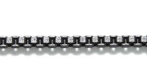 31CX1109: Chain 2mm Box Matte Black 1FT