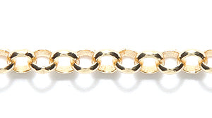 49CX1854: Chain 4mm Rolo Gold 1FT