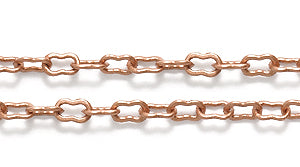 08CX6857: Chain 2x4mm Peanut LNK ANT CPPR 1FT