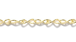 08CX5854: Chain Figure 8 Gold 2mm 1FT