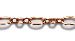 46CX6857: Chain 3mm And 6mm Oval LNK ANT CPPR 1FT