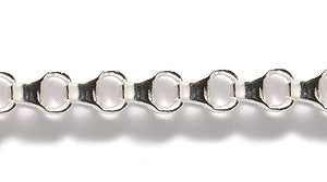 34CX0812: Chain 5mm Round Box Silver 1FT