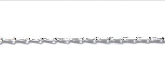 16CX1812: Chain Bar LNK 1.5x6mm Silver 1FT