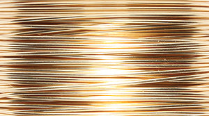 24CW853: Artistic Wire 24 Gauge Silver Plating Gold Color 15 Yards