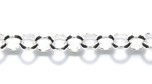 49CX1812: Chain 4mm Rolo Silver 1FT