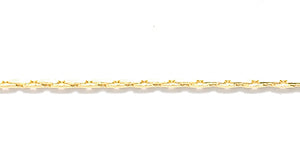 08CX854: Chain Beading Bright Gold .7-.8mm 1FT