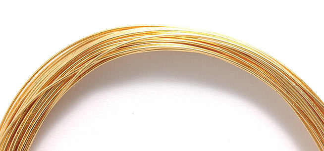 24CW855-G: German Style Wire 24 Gauge Gold Plate 12 Meter - Package