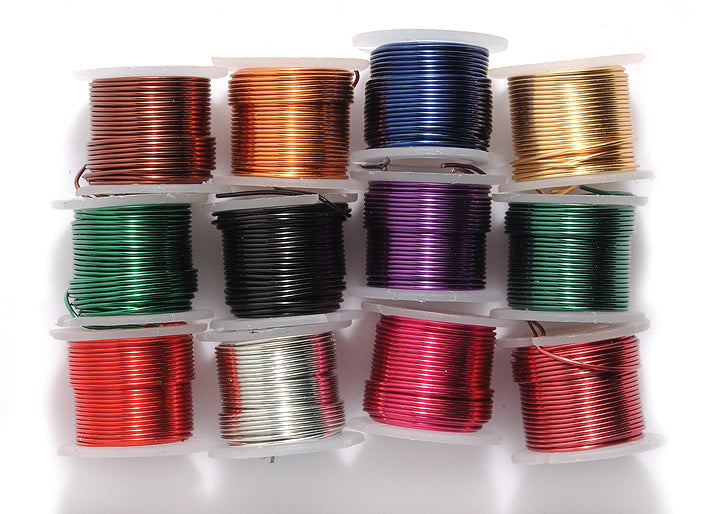 22CW525: Artistic Wire 22 Gauge 12 5 Yards Bobbins Assorted