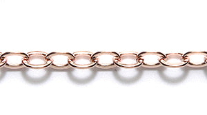 46CX0853: Chain Cable 4mm Rose Gold PLT 1FT