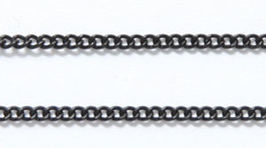 10CX1109: Chain 1.5mm Curb Matte Black 1FT