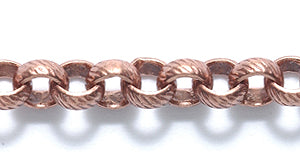 34CX1857: Chain 5mm TEXTR Rolo ANT CPPR 1FT