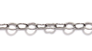 10CX6809: Chain Peanut And Oval LNK Gummetal 2x4mm 1FT