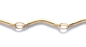 44CX0854: Chain 12mm Bar LNK Gold 1FT