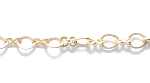 50CX852: Chain 4mm Oval LNK & Bows SHG 1FT