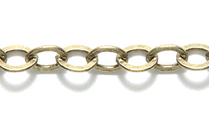 47CX1858: Chain 4.5x5mm Flat Cable ANT Brass 1FT