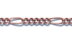 14CX8857: Chain Figaro 5 To 1 2.5mm ANT CPPR 1FT