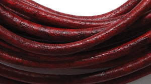 20LC148-U2: Leather Cord 2mm Turkey Red 2MTR