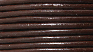 17LC158-5: Leather Cord DK Brown 1.5mm 5MTR