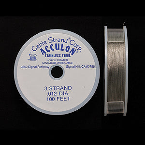 12FI297-100FT: Acculon Clear .012 3 STR 100FT