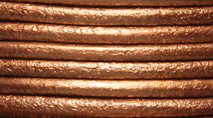 20LC852: Leather Cord Lt Copper 2mm 25MTR