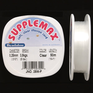 25FI293-50: Supplemax Nylon Cord .25mm 50MTR SP