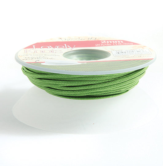 42CH183-B: Lovely Knots Cord 2mm Olive 20YD SP