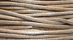 10CH653-25: Waxed Cord Pearl Tan 1mm 25MTR SP