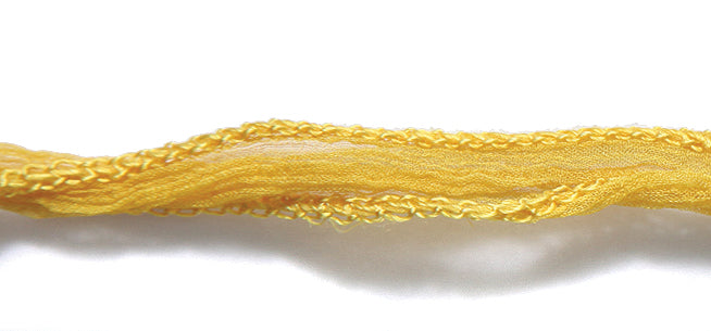 90RN127: Fairy Silk Ribbon Goldenrod 1 Meter 1.5 Cm 1 Piece