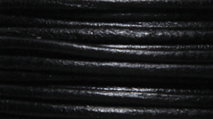 15LC109-25: Leather Cord Black 1.5mm 25MTR