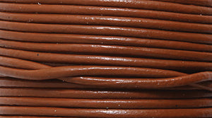 12LC154-5: Leather Cord Tan 1mm 5MTR