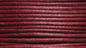 10CH146-00: Waxed Cotton Cord Dark Red 1mm 100MTR SP