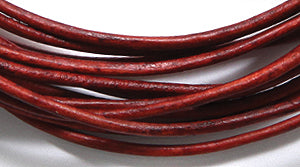 10LC148-U2: Leather Cord 1mm Turkey Red 2MTR