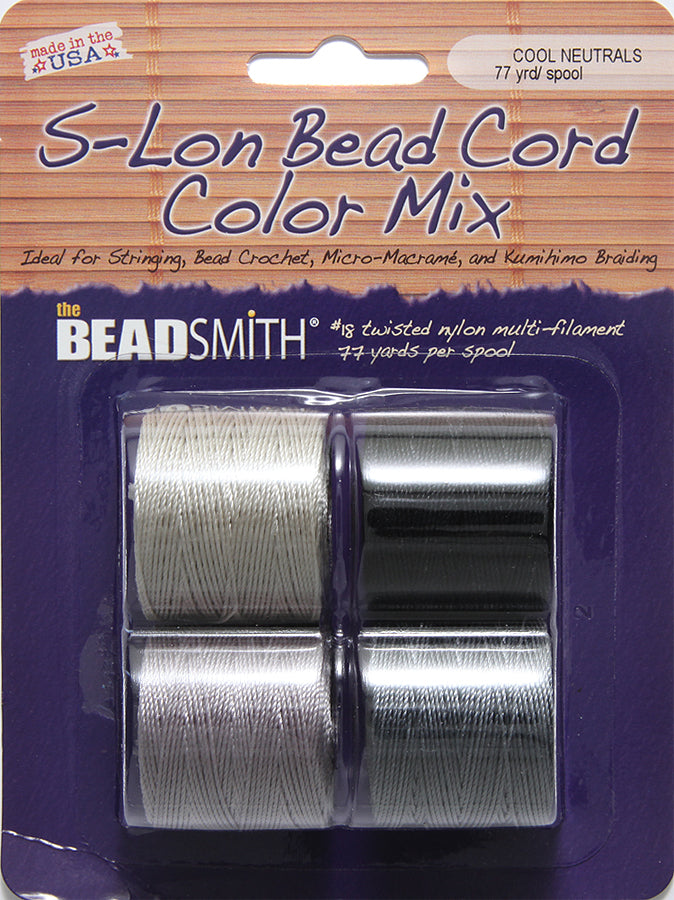 CH018-MX1: S-lon Cord Mix Cool #18 .5mm 4x77YD PK