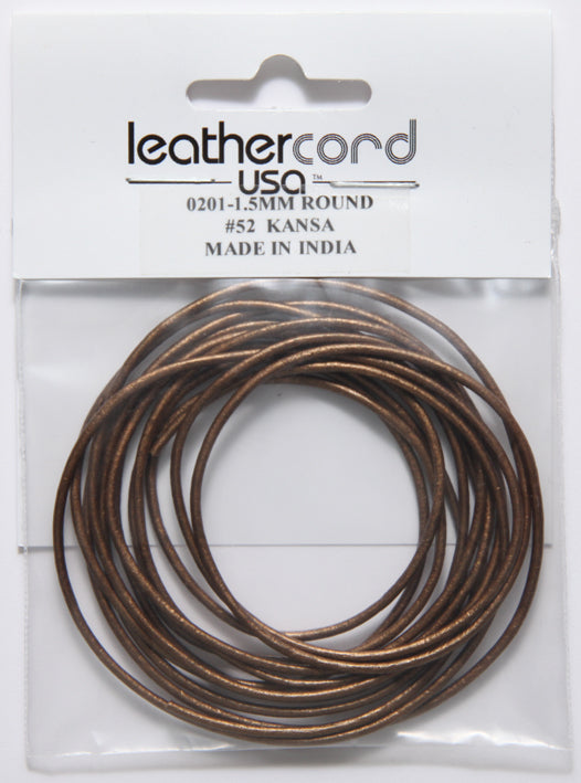 15LC853-U2: Leather Cord 1.5mm Kansa 2MTR