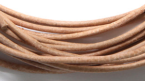 10LC151-U2: Leather Cord 1mm Natural 2MTR