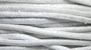 10CH612-25: Waxed Cord Pearl White 1mm 25MTR SP