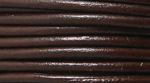 22LC158: Leather Cord DK Brown 2mm 25MTR