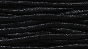 81CH109-E: Black Fabric Elastic 1mm 300 Feet 1 Spool