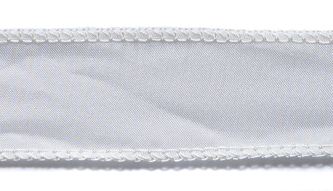 92RN112: Silk Ribbon White 1 Meter 2 Cm - 1 Piece