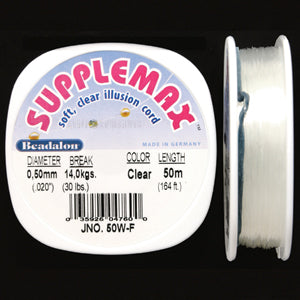 50FI293-50: Supplemax Nylon Cord .50mm 50 Meter - Spool