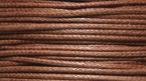 10CH157-WC: Waxed Cotton Cord Copper 1mm 100MTR SP