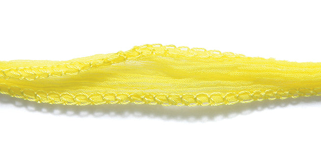 90RN124: Fairy Silk Ribbon Bold Yellow 1MTR 1.5 Cm 1PC